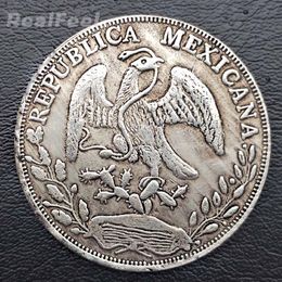 5pcs Mexico old eagle coins 1882 8 Reales copy coin copper gift Art collectible300w