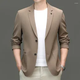 Men's Suits 2024 Spring And Summer Fashion With Handsome Thin Suit Small Waffle Business Leisure Youth Single West Coat