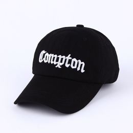 Compton Baseball Cap Men Women Snapback Hip Hop Hat Black White Casquette J1225255D