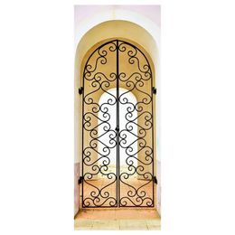 Creative 3D Door Sticker Arabic Style Diy Mural Wallpaper Self Adhesive Removable Waterproof Poster Stickers Home Decor Sticke272s