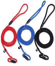 pet dog nylon rope training leash slip lead strap adjustable traction collar pet animals rope supplies accessories 0 6130cm hh71173654114