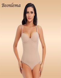 Bodysuit Shapewear Body Shaper With Cup Compression Bodies For Women Belly Sheath Waist Trainer Reductive Slimming Underwear 220114381327