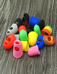 Smoke Silicone Finger Sleeve Set Rubber Fingers Cover Caps Anti High Temperature Combination Index and Thumb Protectors7296878