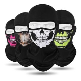 Outdoor Sunscreen Balaclava Motorcycle Skull Face Mask Quick-drying Breathable Cycling Wind Cap Ski Mask MTB Bicycle Headgear 240311