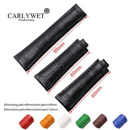 CARLYWET 20mm Whole Men Women Black Green White Brown Red Blue Real Calf Leather VINTAGE Replacement Wrist Watch Band Strap Be2236