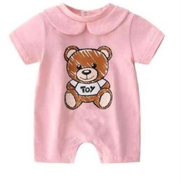 100 Cotton Newborn Baby Boys Girl Romper Summer Infant Short Sleeved Jumpsuit Toddler Cute Boutique Clothes For Baby Clothing256C1875891