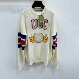 Women's Sweaters Designer 24ss early spring the of the Loong limited flame pullover sweater for men and women GD6W