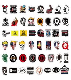 50Pcs WWG1WGA Q Love America Stickers Pack Graffiti Car Bike Luggage Sticker Laptop Skateboard Motor Water Bottle Decal1666985