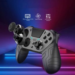 Game Controllers Joysticks Wireless Controller Dual Vibration Bluetooth Gamepad With Programmable Turbo Function For PS4 Console Android IOS PC Joystick L24312