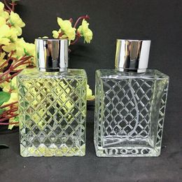 50ml Square Glass Perfume Bottle Clear Glass Spray Bottle Fragrance Packaging Bottle Refillable fast shipping F20173698 Qfqxg Hpmhm