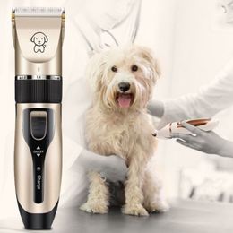 The latest 4 packages dog shaver pet hair clippers teddy cat shaving dog hair professional hair clipper trimming pet automatic s206b