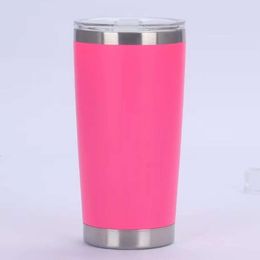 20OZ Stainless Steel Tumbler Travel Coffee Mug Car Thermos Water Cup Thermocup with Magnetic Lid Keep Cold and Hot Wholesale