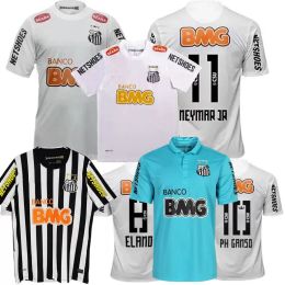 1912 2011 2012 2013 Santos Retro Soccer Jersey 11 12 13 NEYMAR JR Ganso Elano Borges Felipe Anderson Vintage Classic Football Me