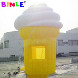 wholesale Outdoor 5m16fth Inflatable Ice Cream Tent Portable Shop Inflatable Ice Cream Stand Booth Food Kiosk For Kids Events Advertising