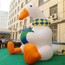 wholesale 8mH (26ft) Custom Inflatables Balloon Goose with blower For Outside Stagedesign Decoration
