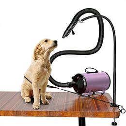 Dog Apparel Pet Grooming Hair Dryer Stand 360 Degrees Rotation With Adjustable Clamp Cat Bathing Beauty Blower Support Frame F60252887