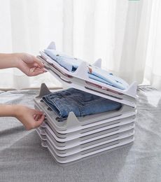 Clothes Folding Board Plate Stack Dressbook Sweater Shirt Storage Boards Plastic Laundry Storage Organiser Racks Small Size1306806
