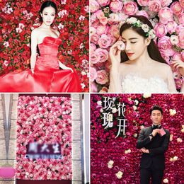 Artificial Flowers Row Arch DIY Birthday Party Home rose peony Wall Background Banquet Table Arrangement Decoration T2207262049