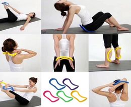 Yoga Pilates Circle Stretch Rings Home Exercise Fitness Workout Accessory Female1595741
