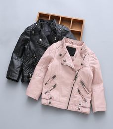 Kids Jacket Girl PU Leather Boys Jackets Clothes Black Jackets Babies Children Autumn Coats8710311