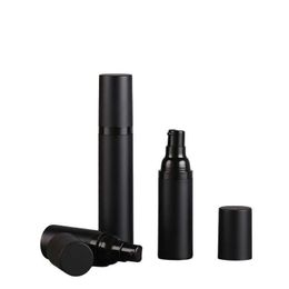 15ml 30ml Black Airless Bottle Lotion Cream Pump Plastic Container Vaccum Spray 50ml Cosmetic Bottles Dispenser For Cosmetics Okmtf Lqrco