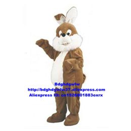 Mascot Costumes Brown Easter Bunny Osterhase Rabbit Hare Mascot Costume Adult Cartoon Character Attract Customers Preschool Education Zx2577