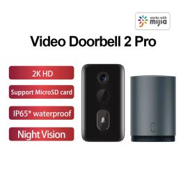 Control Xiaofang Smart Video Doorbell 2 Pro 2K HD Infrared Night Vision 2 Way Intercom WiFi Doorbell Smart Home Door Bell Camera