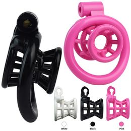 Chastity device Vagina Chastity Lock Sissy Abstinence Anti-Cheating Cock Cage with 4 Size Rings Male Sex Toys 18+