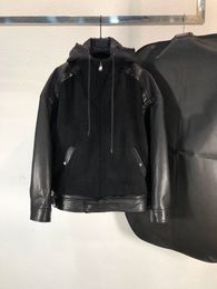 Designer zipper hoodies Men jackets Designer Winter hoody Long Sleeves Jacket Loose cotton Coat Mens Woman leather clothing