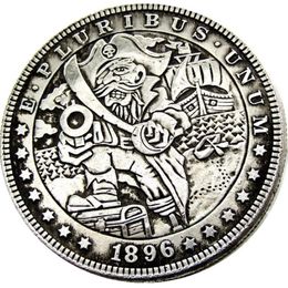 HB45 Hobo Morgan Dollar skull zombie skeleton Copy Coins Brass Craft Ornaments home decoration accessories286S