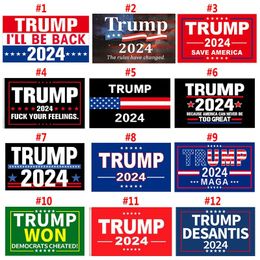 New Lets Go Brandon 90*150cm Trump Campaign Flags Banner 2024 U.S. Presidential Take America Back Election Flag