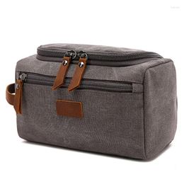 Cosmetic Bags Canvas Classical Bag Travel Essentials Organizer Case Men Shaving Toiletry Wash Women's Makeup Tote Storage Pouch