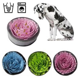 Pet Dog Sniffing Mat Cat Dog Slow Feeding Mat Food Dispenser Relieve Stress Nose Work Toy Dogs Snuffle Mat Training Blanket 201223234g