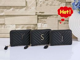 Designer's New Wholesale Price Fashion Bag New Lingge Long Size Womens Wallet Zipper Handbag with Large Capacity and Multi Card Pocket Change