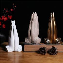 Statue Feng Shui Home Renovation 208 cm White Hand Resin Zen Buddha Statues for House Decoration Room 201210223q