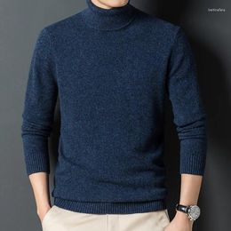 Men's Sweaters Men Sheep Wool Sweater Long Sleeve Jumper 2024 Autumn Winter Male Man Warm Turtleneck Thick Pullovers