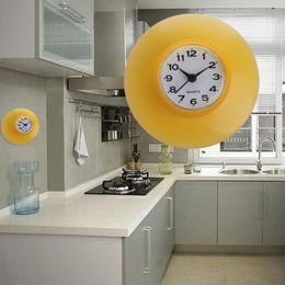 Wall Clocks Kitchen Sucker 6 Colours Bathroom Waterproof Clock Home Decoration Bath Shower With Suction Cup Coloks2437