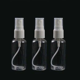 60ml 2Oz Clear Empty Spray Bottle Plastic With White Fine Mist Sprayer- for Essential Oils Travel Perfume Makeup Clearning Solutions Dm Rwot
