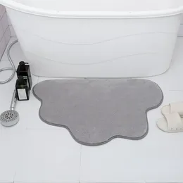Bath Mats Thicken Special-shaped Mat Super Soft Fiber Water Absorption Bathroom Toilet Floor Pad Bedroom Doormat Household Carpet