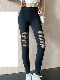 Hot Fashion Mesh Sexy Leggings Women Fitness Leggins Black Jeggings Hollow Love Female Elastic Pant Running Workout Gym Trouser