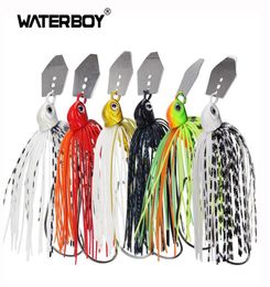 13g 17g Slicone Tail Chatterbait Vibrating Wobble Hook Spinner Baits Buzzbait for Bass Pike Tiger Muskie Metal Fishing Jig Lure8183227