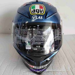 AGV K5 Defective Double Lens Full Helmet for Men and Women Motorcycle Riding Helmets 59 U5RL