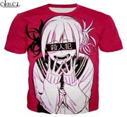 2020 New Style Sexy Anime Girl My Hero Academia Ahegao Manga 3D Printed T Shirt Women Men Short Sleeve Casual Streetwear Tops2643895