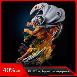 Action Toy Figures 36cm One Piece Anime Figure Silvers Rayleigh Figures Pvc Gk Statue Figurine Model Doll Ornament Collection Room Decora Toys Gift ldd240312