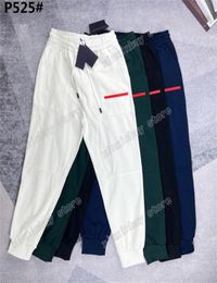 22ss Mens women designer pants Metal triangle label zipper Pocket Nylon Milan pant Men Webbing Trousers black white blue green xin6176636