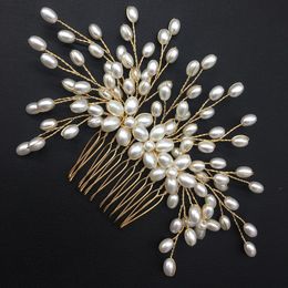 Accessori per capelli per perle fatti a mano all'ingrosso Accessori per capelli da sposa Comb 2515