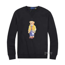 Polo Hoodie Designer Men's Horse Fashion Bear Print Polo Sweater Cotton S Casual Polo S 784