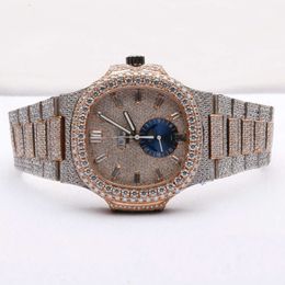 An exquisite watch crafted from VVS clarity labgrown diamonds in stainls steel wearing mak you look incredibly attractive