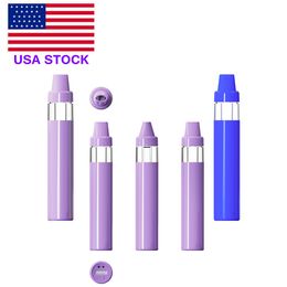 USA STOCK 1ml Rechargeable Disposable Vape Pen 1.0ml Pods 350mah Battery Empty Disposable E-cigarettes Vaporizer Pens Cartridge OEM Available 200pcs/lot