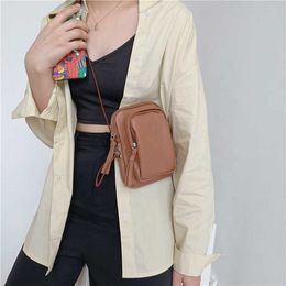 HBP Non-Brand New Korean mini womens purse fashion trend square one-shoulder cross-body bag soft casual wallet mobile phone